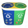 FRP Duo Dustbin (OR/FRP/DUO/60)