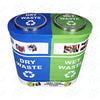 Stainless Steel Duo Dustbin (OR/SS-202/DUO/70) (OR/SS-304/DUO/70)
