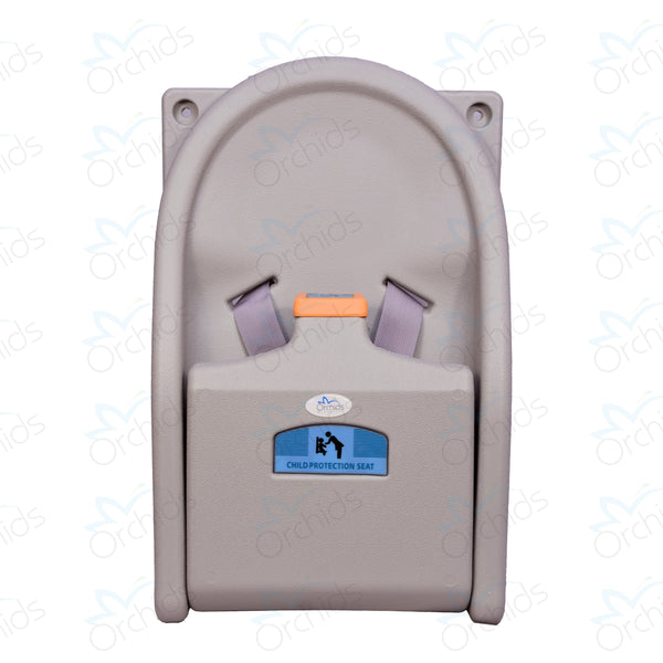 Orchids Vertical Baby Changing Station, HDPE Wall Mounted Durable Changing Table, Diaper Changing Tables for Home, Hotels.Restaurants, Commercial Bathroom Compact, Secure Baby Seat (Sitting Model)…