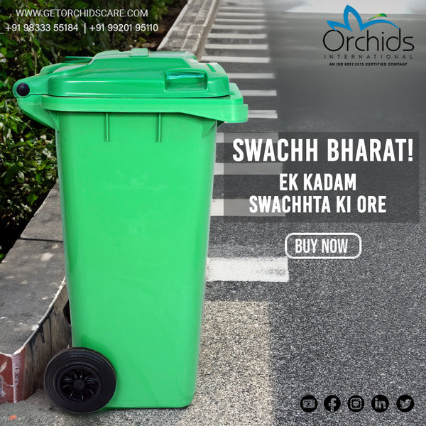 Plastic Wheel Dustbin (120 Liters)