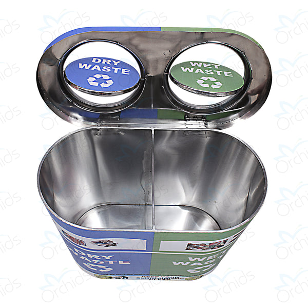 Stainless Steel Duo Dustbin