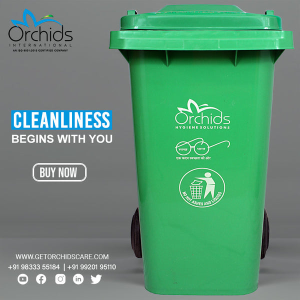 Plastic Wheel Dustbin (120 Liters)