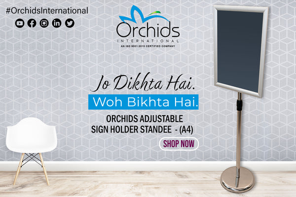 A4 Sign Holder Stand Adjustable