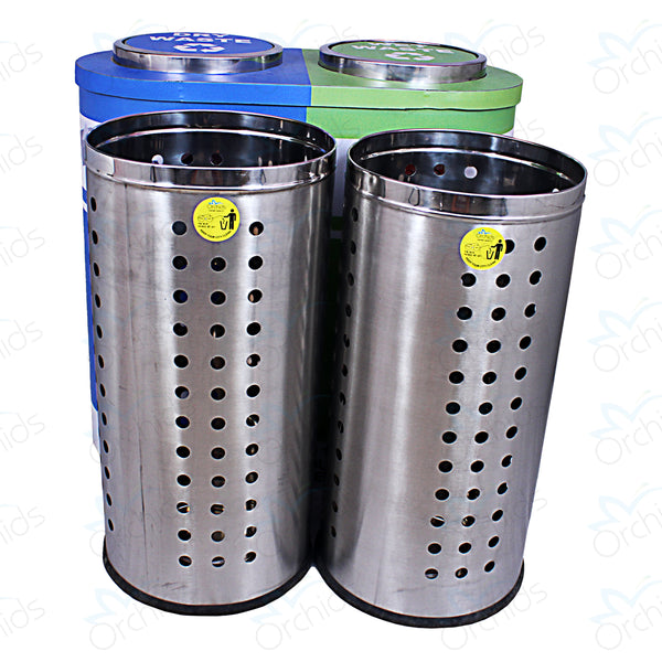Stainless Steel Duo Dustbin