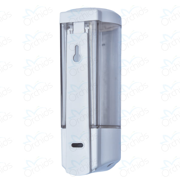 Orchids Soap/Sanitizer Dispenser 500 ml (White), ABS Body, Wall Mounted Soap Dispenser, Sleek Design, Ideal for Kitchen, Bathroom, Schools, Offices, Commercial use.
