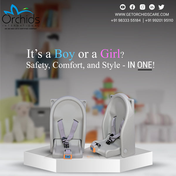 Orchids Vertical Baby Changing Station, HDPE Wall Mounted Durable Changing Table, Diaper Changing Tables for Home, Hotels.Restaurants, Commercial Bathroom Compact, Secure Baby Seat (Sitting Model)…