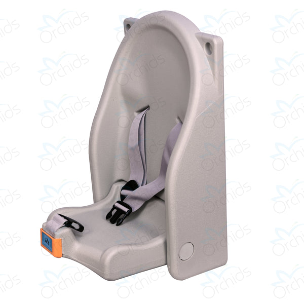 Orchids Vertical Baby Changing Station, HDPE Wall Mounted Durable Changing Table, Diaper Changing Tables for Home, Hotels.Restaurants, Commercial Bathroom Compact, Secure Baby Seat (Sitting Model)…