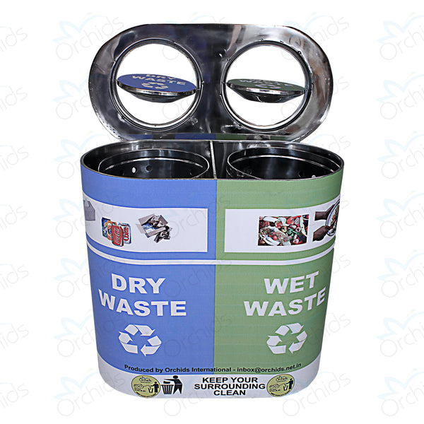 Stainless Steel Duo Dustbin