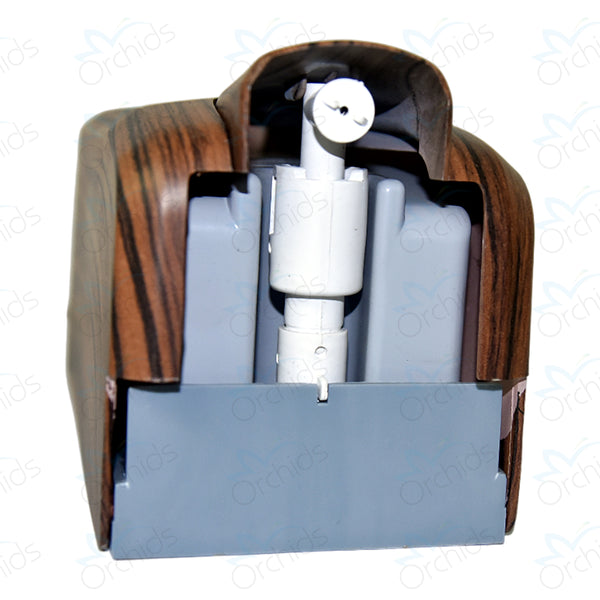 Orchids Soap/Sanitizer Dispenser 1000ml Brown ABS Body, wooden finish, Wall Mounted OR/SD/08C