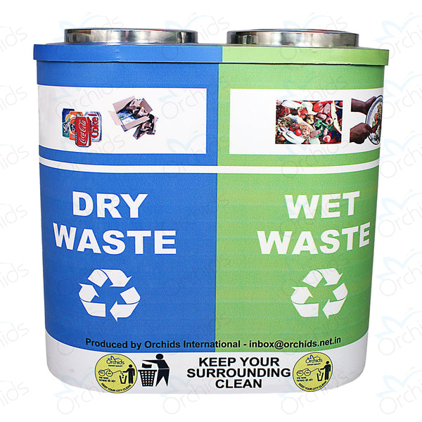 Stainless Steel Duo Dustbin