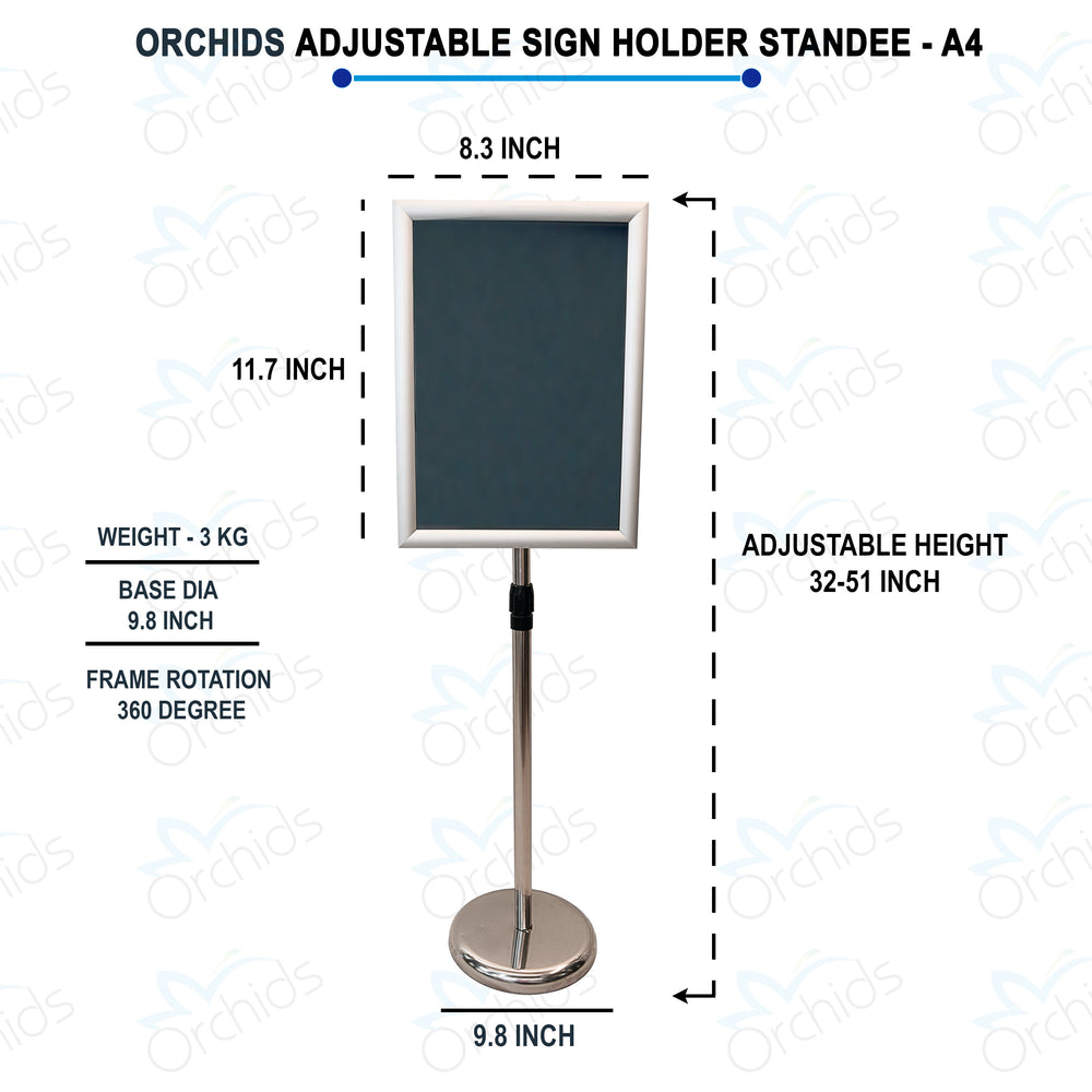 A4 Sign Holder Stand Adjustable
