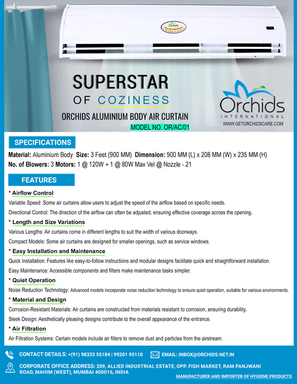 Air Curtain Aluminum Body