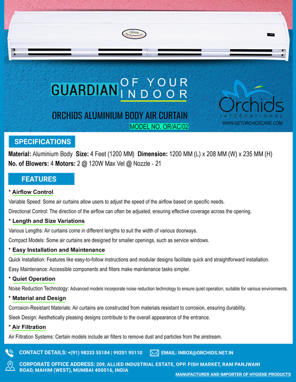 Air Curtain Aluminum Body