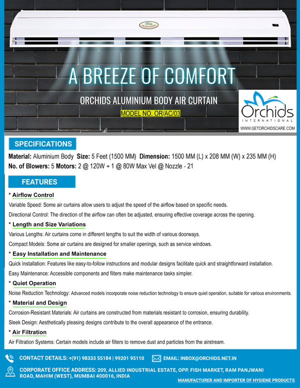 Air Curtain Aluminum Body