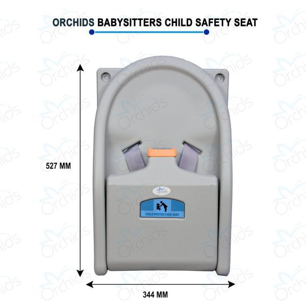 Orchids Vertical Baby Changing Station, HDPE Wall Mounted Durable Changing Table, Diaper Changing Tables for Home, Hotels.Restaurants, Commercial Bathroom Compact, Secure Baby Seat (Sitting Model)…