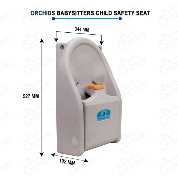 Orchids Vertical Baby Changing Station, HDPE Wall Mounted Durable Changing Table, Diaper Changing Tables for Home, Hotels.Restaurants, Commercial Bathroom Compact, Secure Baby Seat (Sitting Model)…