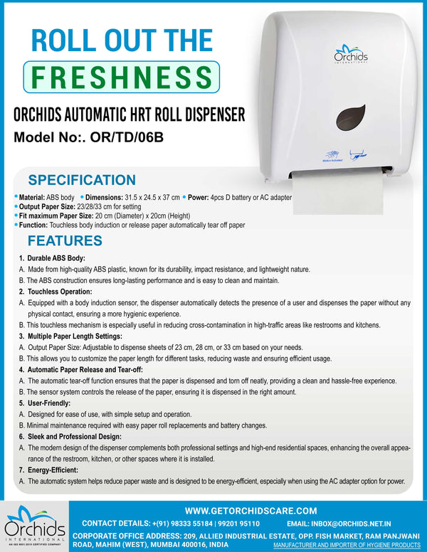 ORCHIDS AUTOMATIC HRT ROLL DISPENSER