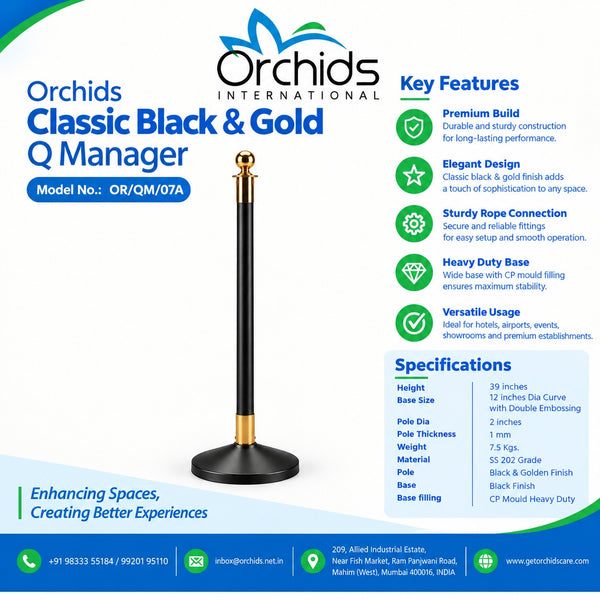 Orchids Classic Black & Gold Q Manager