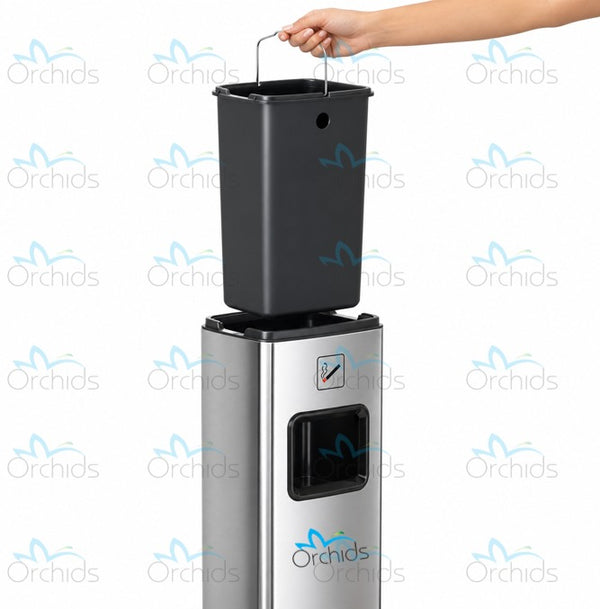 Orchids Vertical Smoke Extinguishing Column - OR/ACB/05 Silver