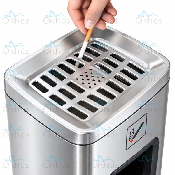 Orchids Vertical Smoke Extinguishing Column - OR/ACB/05 Silver