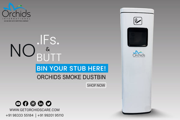 Orchids Vertical Smoke Extinguishing Column White