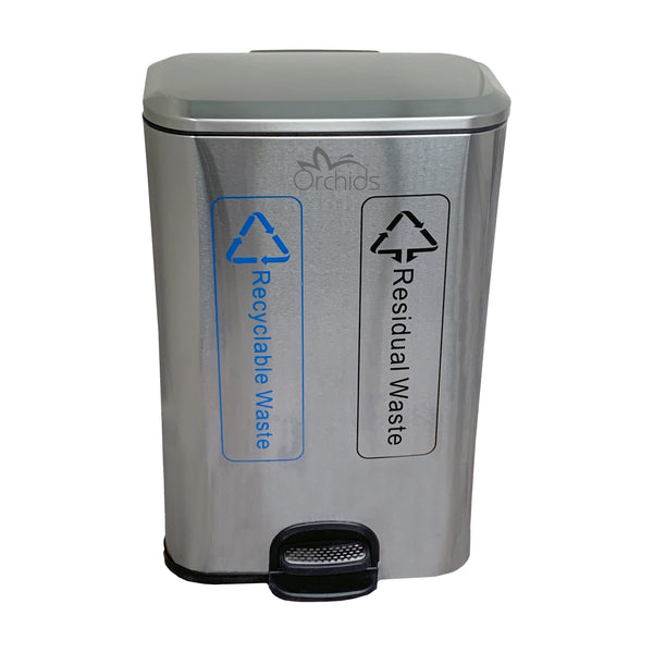 Orchids Dual Compartment Pedal Dustbin OR/SCPB/03