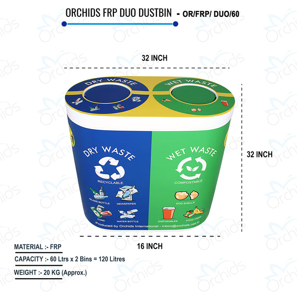 FRP Duo Dustbin