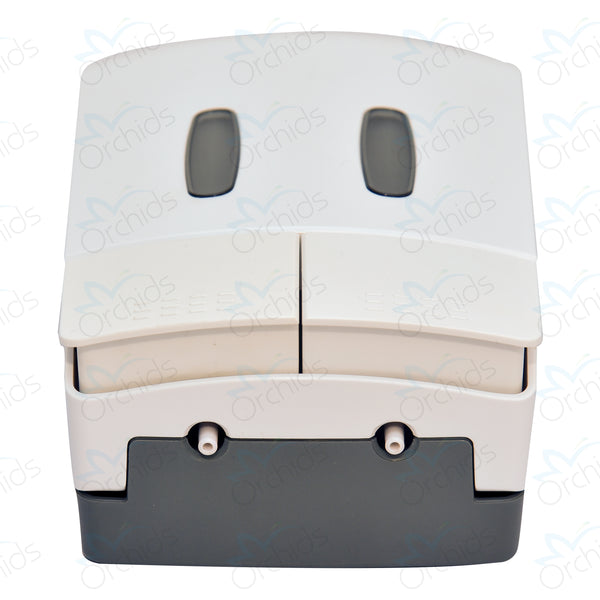 Orchids Twin Soap/Sanitizer Dispenser 500mlx 2 Heavy Duty ABS Wall Mounted Dual Twin Liquid Soap Dispenser for Kitchen, Bathroom, Washroom.