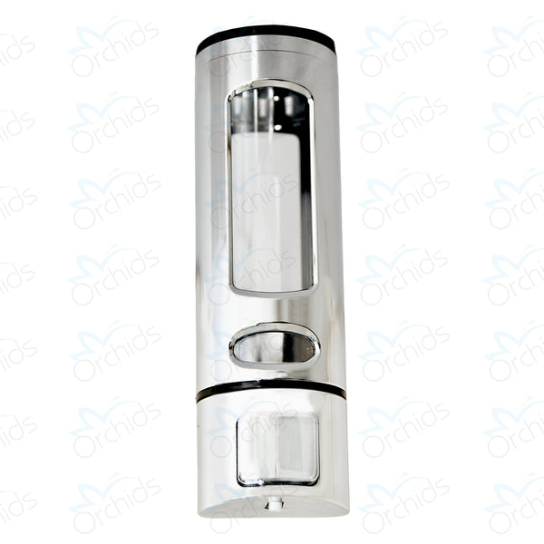 Orchids Soap/Sanitizer Dispenser 400 ml , ABS Body, Wall Mounted Soap Dispenser, Sleek Design, Ideal for Kitchen, Bathroom, Schools, Offices, Commercial use. (OR/SD/35)