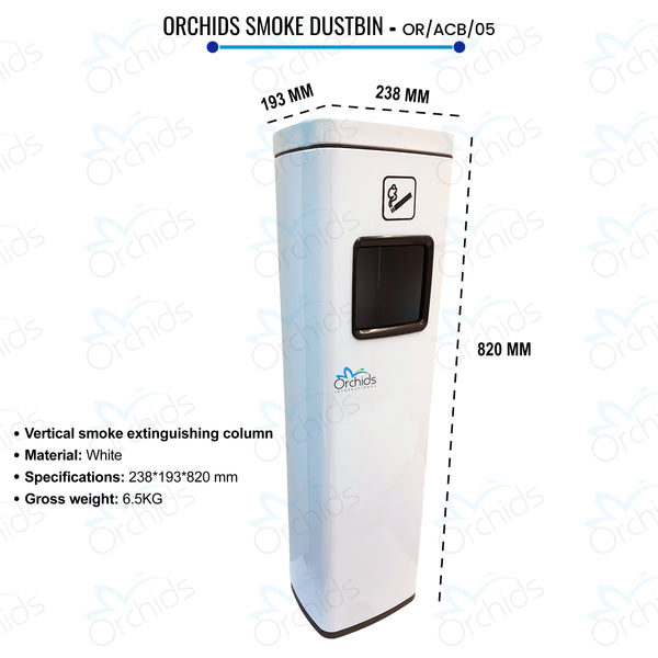 Orchids Vertical Smoke Extinguishing Column White