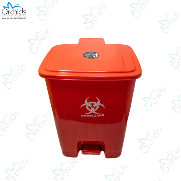 Orchids Bio Waste Dust Bin 30 Litres (Red)