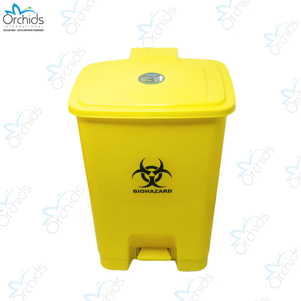 Orchids Bio Waste Dust Bin 30 Litres (Yellow)