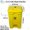 Orchids Bio Waste Dust Bin 60 Litres (Yellow)