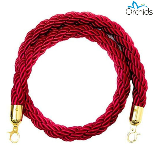Orchids Twisted Rope 1.5 meter with Golden Hook : OR/QMTR/RED