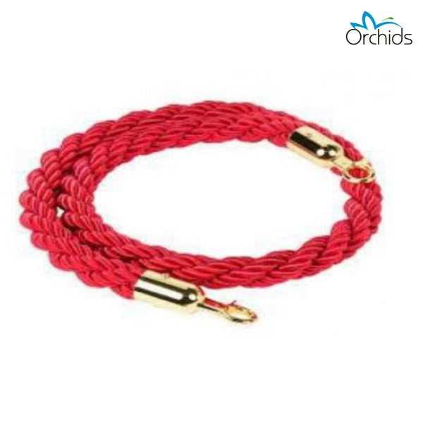 Orchids Twisted Rope 1.5 meter with Golden Hook : OR/QMTR/RED