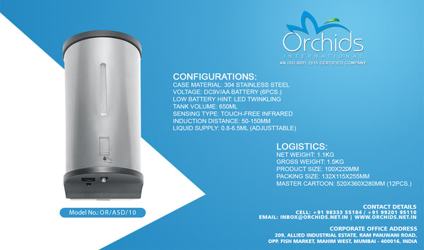 Orchids Automatic Soap / Sanitizer Dispenser OR/ASD/10