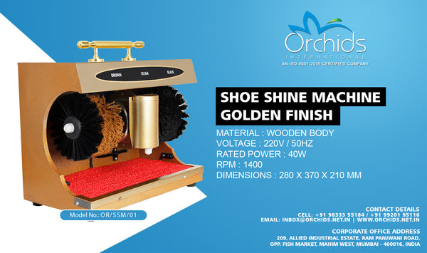 Shoe Shine Machine Golden Finish