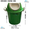 Orchids Plastic Swing Bin 30 litres