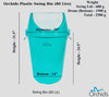 Orchids Plastic Swing Bin 80 litres