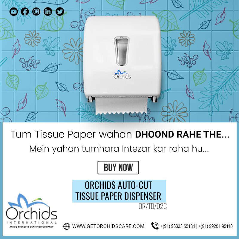 Orchids Auto Cut tissue dispenser OR/TD/06C (White)