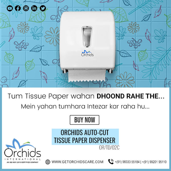 Orchids Auto Cut tissue dispenser OR/TD/06C (White)