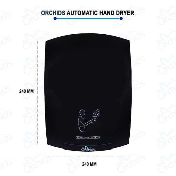 Orchids Automatic Black Hand Dryer with HOT & Cold Feature ABS Plastic Body Machine