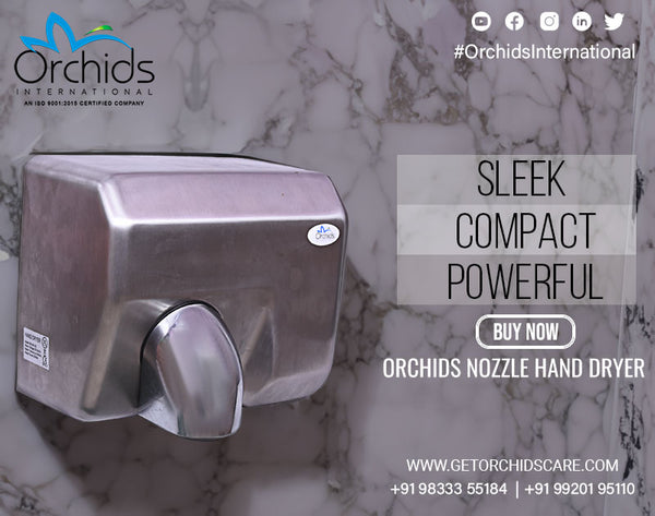 Orchids Stainless Steel Hand Dryer with Nozzle 220V