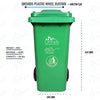 Plastic Wheel Dustbin (120 Liters)