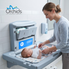 Orchids HDPE, Grey Baby Diaper Changing Station, Heavy Duty, Wall Mounted Folding, Horizontal, Sleeping Model, Ideal for Hospitals, Restaurant, Commercial Bathrooms (OR/BC/01)