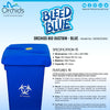 Orchids Bio Waste Dust Bin 60 Litres (Blue)