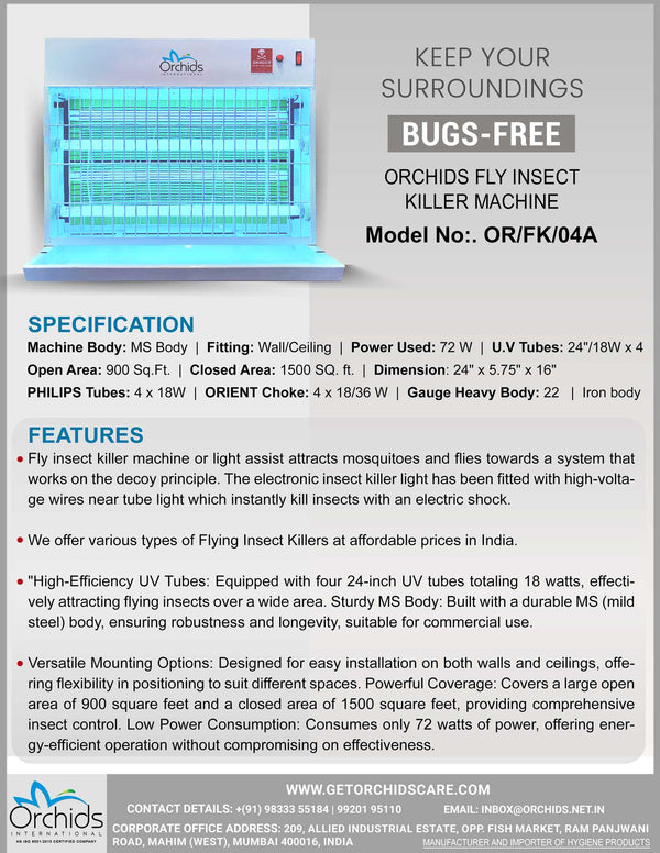 Orchids Fly Insect Killer Machine   OR/KF/04A