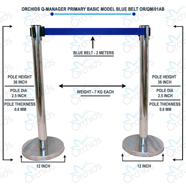 Q Up Stand Primary Basic Model CP Mold Heavy Duty Blue Belt (Pack Of 2)