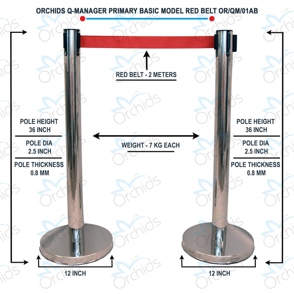 Q Up Stand Primary Basic Model CP Mold Heavy Duty Red Belt (Pack Of 2)