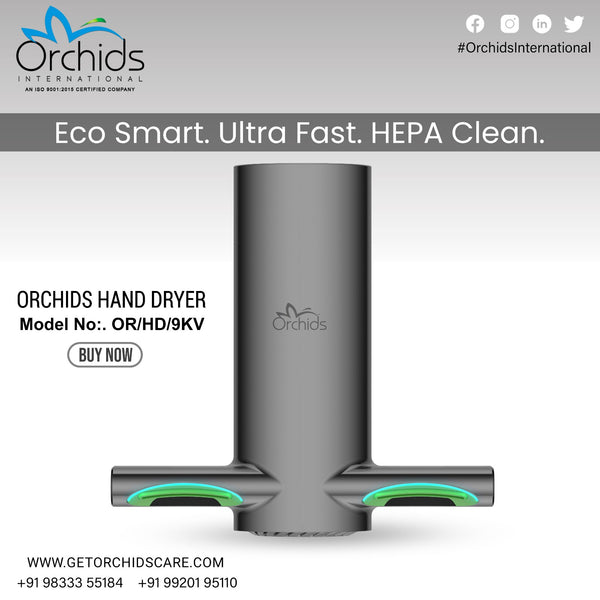 Orchids Hand Dryer (Silver) OR/HD/9KVS